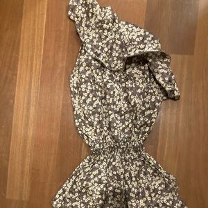 Off shoulder mini dress, grey, Saint Barthes